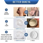 OUKEYA Urea Cream 40% Exfoliating Moisturizer, Hydration, 4 Pack