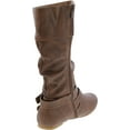 thumbnail image 2 of Forever Sonny-54 Women's Stylish Round Toe Buckle Zipper Slouchy Mid-Calf Riding Boots Shoes, 2 of 2