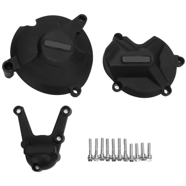 Funda protectora de la cubierta del motor de la motocicleta, 3 piezas Cubierta del motor de la motocicleta Cubierta protectora de la caja del motor Protectores de la cubierta de la caja del motor Dis