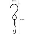 thumbnail image 5 of Swivel Hook Clips, 10 Pack Rotating Stainless Steel S-Hooks Swivel Hooks Clips Spinner Chimes, 5 of 5