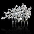 thumbnail image 2 of Miangastore Charming Bridal Hair Comb with Rhinestone and Bowknot Design for Wedding 10.5*7.5cm, 2 of 8