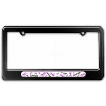Breast Cancer Awareness Courage License Plate Tag Frame, Multiple Colors