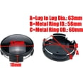 thumbnail image 2 of Tesla Model S Wheel Center Caps, Hub Caps For Front Or Rear Wheel Hubs With Metal Ring And Adhesive Cover, Matte Black For Stylish Upgrade, 2 of 5