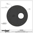 thumbnail image 3 of 2 Inch Aluminum Remote Fuel Cell Filler Neck Flange, 12 Bolt, 3 of 7