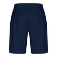 thumbnail image 4 of Mens Casual Shorts Lace-Up Elástico Cintura Bolsillo Ejercicio Fitness Hogar Pantalones de Media Longitud para Diario, 4 of 5