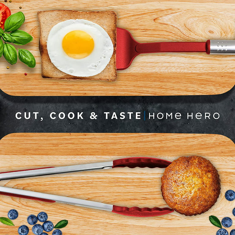 Home Hero 25pc Kitchen Utensils Set - Nylon & Stainless Steel