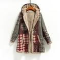thumbnail image 4 of Patlollav Womens Cotton and Linen Hoodies Fall Winter Fleece Jacket Sweatshirts, 4 of 6