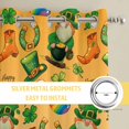 thumbnail image 6 of Saint Patrick's Day Kitchen Curtains Window Panels, Orange Gnomes Hat Boot Rainbow Clovers Insulated Window Treatment Curtain, Grommet Curtains for Bedroom/Living Room/Bathroom, 2 Piece 27.5"Wx39"L, 6 of 8