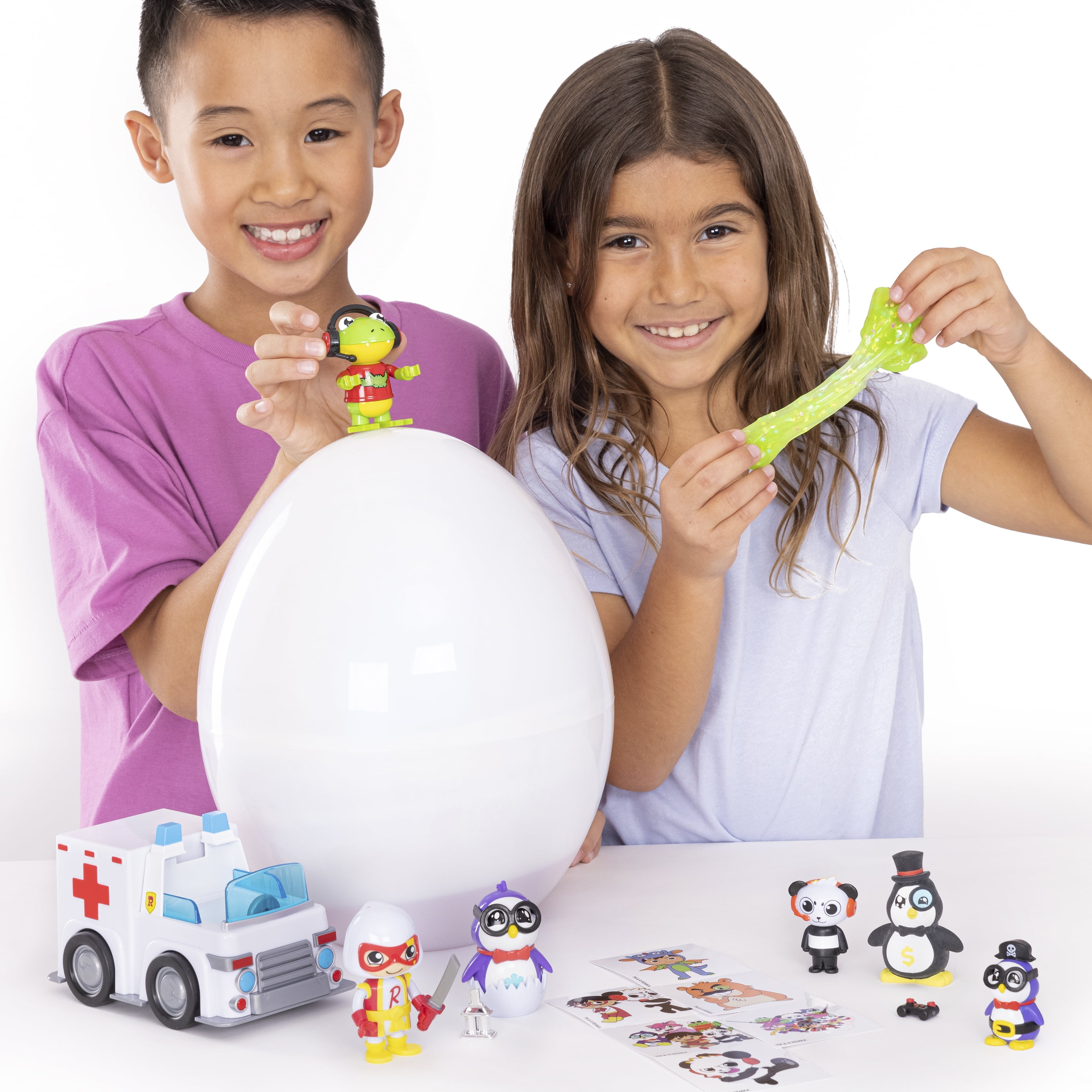 Big Gil Ryan's Toy Review Shark Ryan's World Giant Mystery Egg Series For  Girls And Boys, Ages