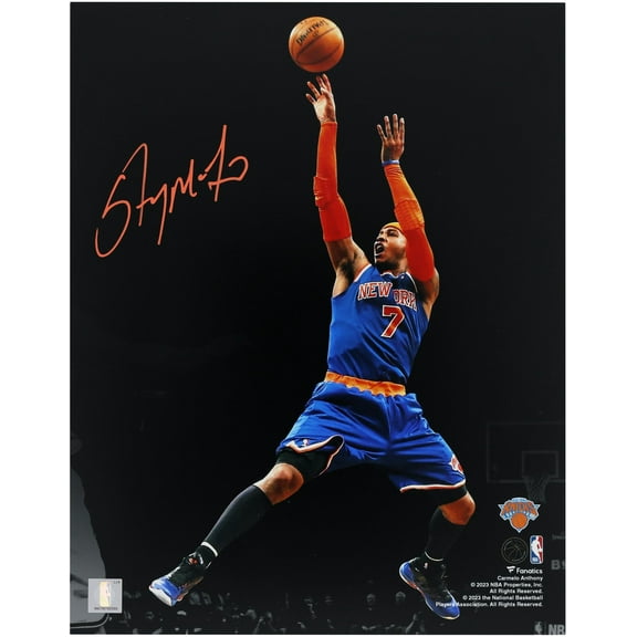 Carmelo Anthony New York Knicks Autographed 11" x 14" Spotlight Photograph - Fanatics Authentic Certified