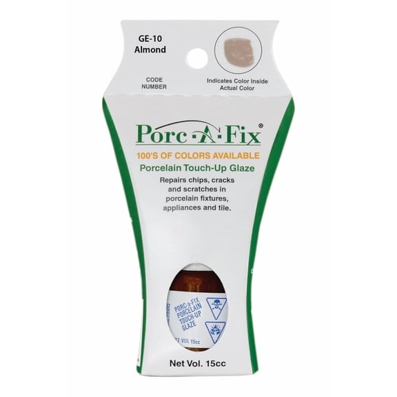Porc-A-Fix Porcelain Touch-Up Repair Glaze Kit - General Electric - Almond (GE-10)