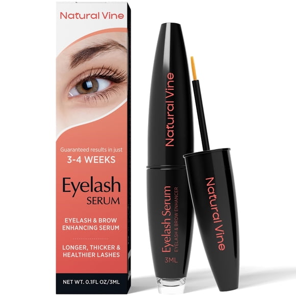 Sérum para el crecimiento de pestañas y cejas Natural Vine con resultados garantizados
