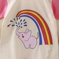 thumbnail image 5 of Sopiago Baby Boys Short Sleeve Romper Summer Infant Onesie Unisex Newborn Baby Clothes Baby Clothes Boy Pink,3-6 Months, 5 of 7