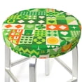 thumbnail image 3 of Balery St Patrick'S Day6 Velvet Round Bar Chair Cushion Cover Adjustable, Protects From Scratches And Stains, Soft & Washable Ideal For Wooden And Metal Stools - 13 Inch, 3 of 7