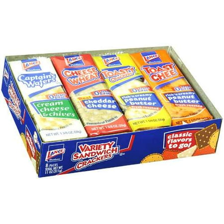 Lance Lance Variety Sandwich Crackers, 8 ea
