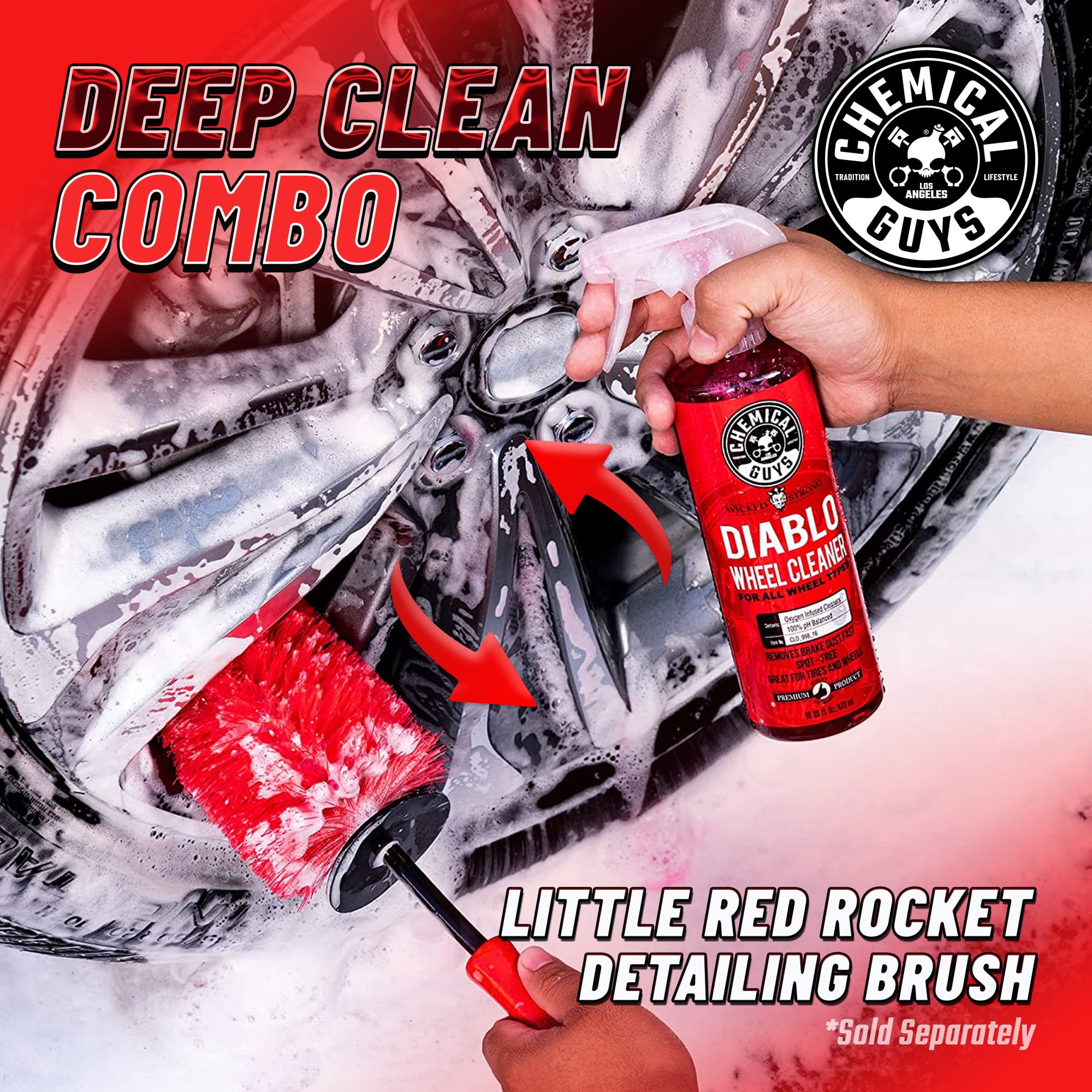 Deep Wheel Cleaning Brushes - Chemical Guys 