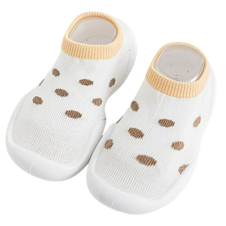 

Rgdypko Baby Sneakers Boys Girls Infant Shoes Boy Girl Indoor Walking Breathable Warm Elastic Sock Sole Toes Outdoor Sneakers