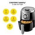 thumbnail image 4 of Chefman TurboFry 2 Litre Air Fryer with Adjustable Temperature Control, Black, 4 of 7