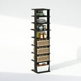 thumbnail image 5 of Furinno Compact 9-Tier Vertical Space Saving Free Standing Corner Shelf, Display Rack, Espresso, 5 of 6