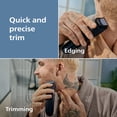 thumbnail image 2 of Philips Norelco 100% Waterproof Beard Trimmer 3000 Series with Self-Sharpening Blades, 40 Adjustable Beard Trimmer Length Settings & Two Lift&Trim Combs, Usb Charging, BT3620/40, 2 of 10