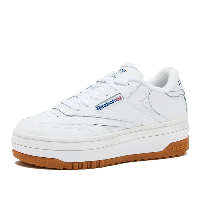 Zapatillas Reebok Club C con plataforma extra para mujer, color blanco, 8,5 m