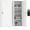 White1, variant on MIOCASA Metal Storage Locker with Digital Lock Steel File Cabinet with 3 Shelves 59.06-inch high for School, Bedroom, Home Office, Gym and Changing Room (White)