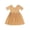 P155 Orange, variant on Tfken Comfy Dresses For Girls Soft Travel Holiday Girls Short Sleeve Dresses Elegant Solid Color Child Classic Clothes Size 6-12 Months