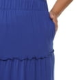 thumbnail image 5 of White Mark Women’s Plus Size Soft Tiered Maxi Skirt, 5 of 6