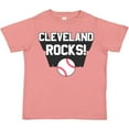 thumbnail image 3 of Inktastic Cleveland Rocks with Baseball Boys or Girls Toddler T-Shirt, 3 of 5