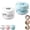 Blue+White, variant on 3-in-1 Retainer Case with Mirror & Cleaning Brush, Portable Aligner Soaking Cup & Storage Box, Drain Tray, Remover Tool, for Dentures & Travel Daily Care