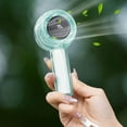 thumbnail image 5 of Qocolhg Handheld Fan with Light, Portable USB Rechargeable Fan with Lanyard, Lightweight Hand Held Mini Fans with LED Display and Speed Adjustment for Stylish Girl Women Kids Indoor Outdoor (Green), 5 of 6