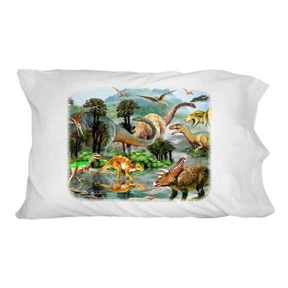 Dinosaur Jurassic Dinoscape Novelty Bedding Pillowcase