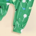 thumbnail image 4 of WUANDIXFA Baby Boy Girl Golf Outfit New To The Club Embroidery Long Sleeve Romper Golf Pants Hat Set 3Pcs Fall Clothes (White, 3-6 Months), 4 of 7