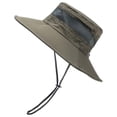 thumbnail image 4 of Sun Hats for Women Uv Protection Straw Hat Uv Upf 80+ Travel Brim Women Bucket Hat Uv Protection Summer Outdoor Tops Army Green One Size, 4 of 5