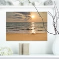 thumbnail image 1 of Design Art - Dark Tropical Sand Beach at Sunset, 1 of 4
