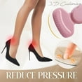 thumbnail image 3 of Comfortable Heels Cushioning Pads,Heel Inserts for Women,Heel Pads for Shoes,Non Slip Heel Pads Heel Cushion Inserts,High Heel Comfort Pads,Filler Improved Shoe Fit and Comfort (Black+Pink), 3 of 7