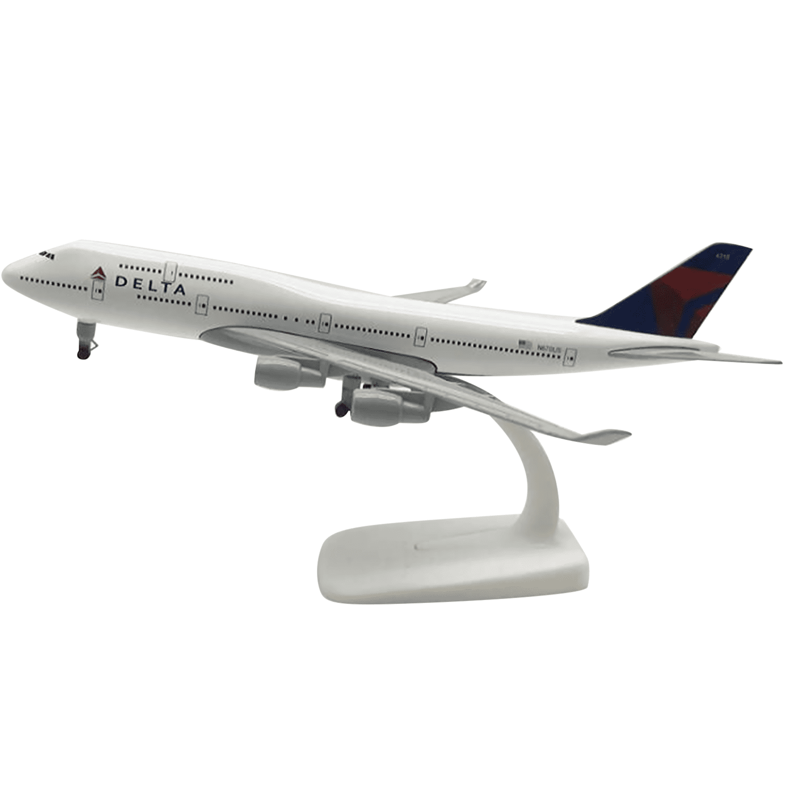 Delta B747 Plane Model 1:300 Scale Alloy Aircraft for Display Collection Kids Children Model Toy Gifs