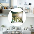 thumbnail image 5 of Acheng Palm Leaves with Lush Branches and Leaves Tropical Jungle Palm Leaves Short Plush Pillowcase Set of 2 White, 5 of 7