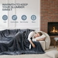 thumbnail image 6 of ELEKA Electric Heated Blanket Twin,72" x 84"， 8 Heating Levels，10 H Timer,Gray, 6 of 10