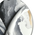 thumbnail image 3 of Designart "Textured Marble Painting IV" Abstract Marble Metal Round Art Print, 3 of 5