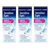 3 Pack -Sensitive Eyes Saline Solution from Bausch & Lomb, for Soft Contact & Gas Permeable Lenses, Saline Solution with Potassium, 12 Fl Oz (355 mL)