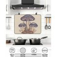 thumbnail image 5 of Wild Plants Stove Top Covers for Electric Stove, 28'x20'' Vintage Blue Mushroom Leaves Glass Ceramic Stove Cover Foldable Rubber Mat Heat Resistant Cooktop Protector for Kitchen, 5 of 8