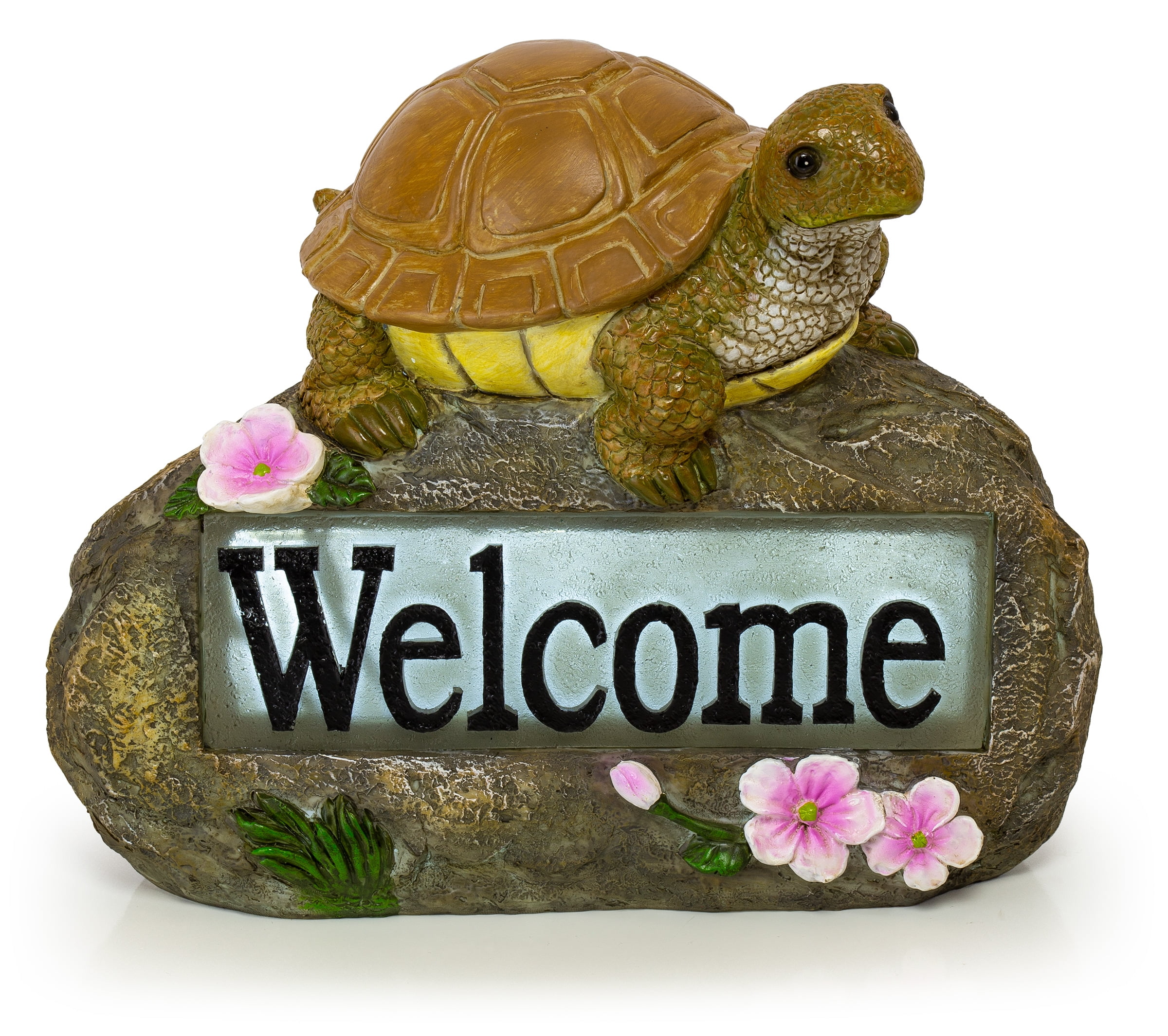 VP Home Welcome Turtle Solar Powered LED Outdoor Decor Garden Light Images VP Home Welcome Turtle Solar Powered LED Outdoor Decor Garden Light