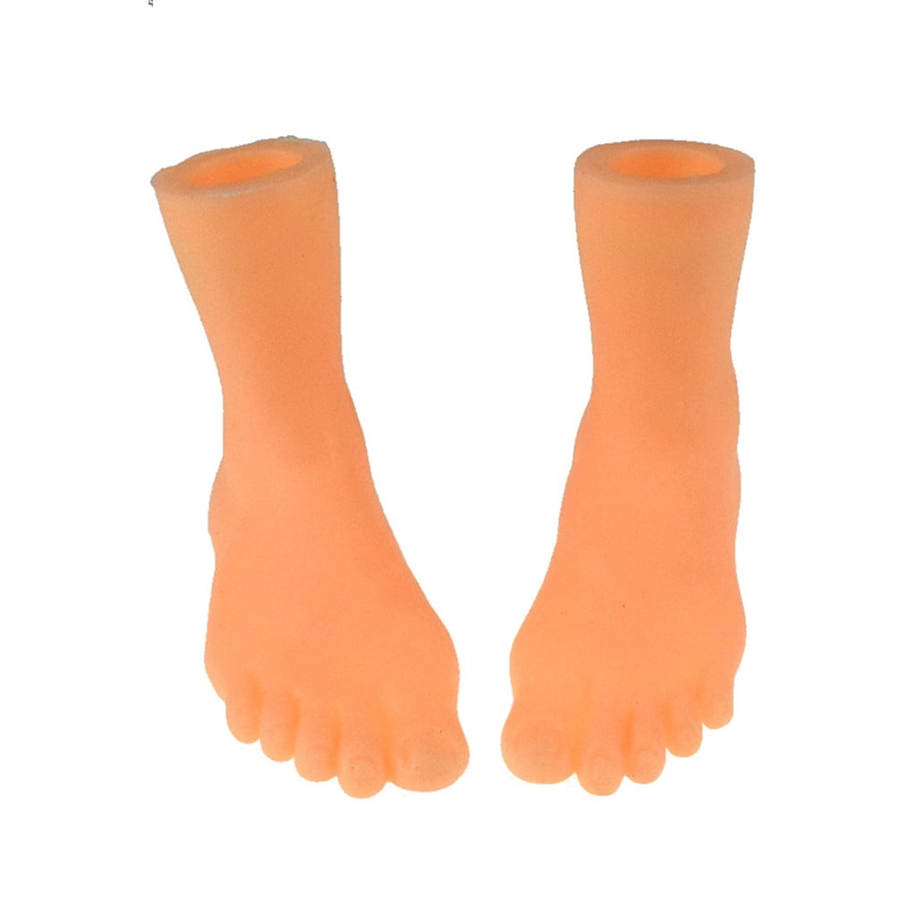 1Pair Funny Simulation Mini Feet/Hand Finger Sleeve E2U8 Puppets Kid Toy P6S0 