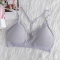 thumbnail image 1 of POINTERTECK Big Girls Training Bras Slim Soft Cup Hasp Teen Small Vest Design Wireless Bra, 1 of 4