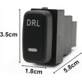 thumbnail image 2 of Applicable to jfqm 1Pc Fit for Mitsubishi Pajero V73 V93 Fit for Lancer Outlander ASX L200 Key Switch Fog Light Daytime Running Light DRL Switch Button (Color : Power), 2 of 4