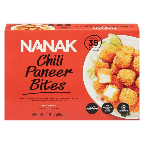 Nanak Chilli Paneer Bites, 454 g , 35 pieces