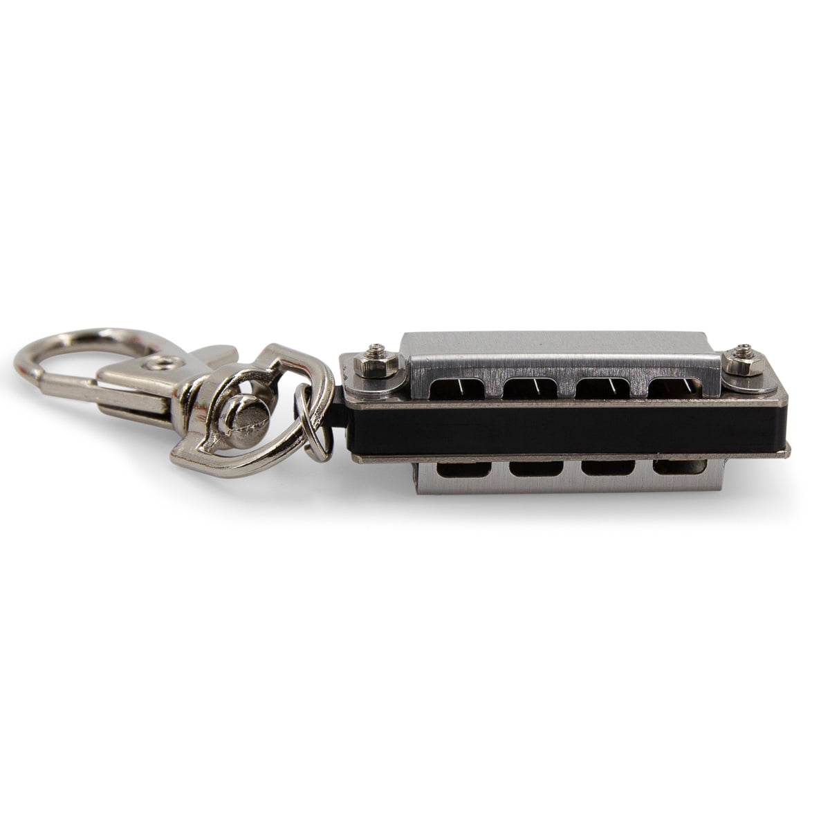 Playmaker Toys 9068707 Metal Micro Melodies Tiniest Harmonica Key Chain, Silver - Pack of 12