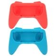 thumbnail image 1 of Kit de empuñadura cómoda y resistente al desgaste con 2 almohadillas protectoras para el controlador OLED de Switch (rojo y azul), 1 of 14