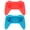 Red and Blue, variant on YAHHU Hand Grip Wear Resistant Comfort Handle Kit with 2 Protection Pad for Switch OLED Controller Red Blue (5.51 inches / 14 cm)